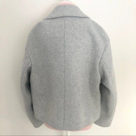 Ted Baker London Agneta Double Breast Crop Jacket in Light Gray Size 6 NWT - Picture 11 of 14